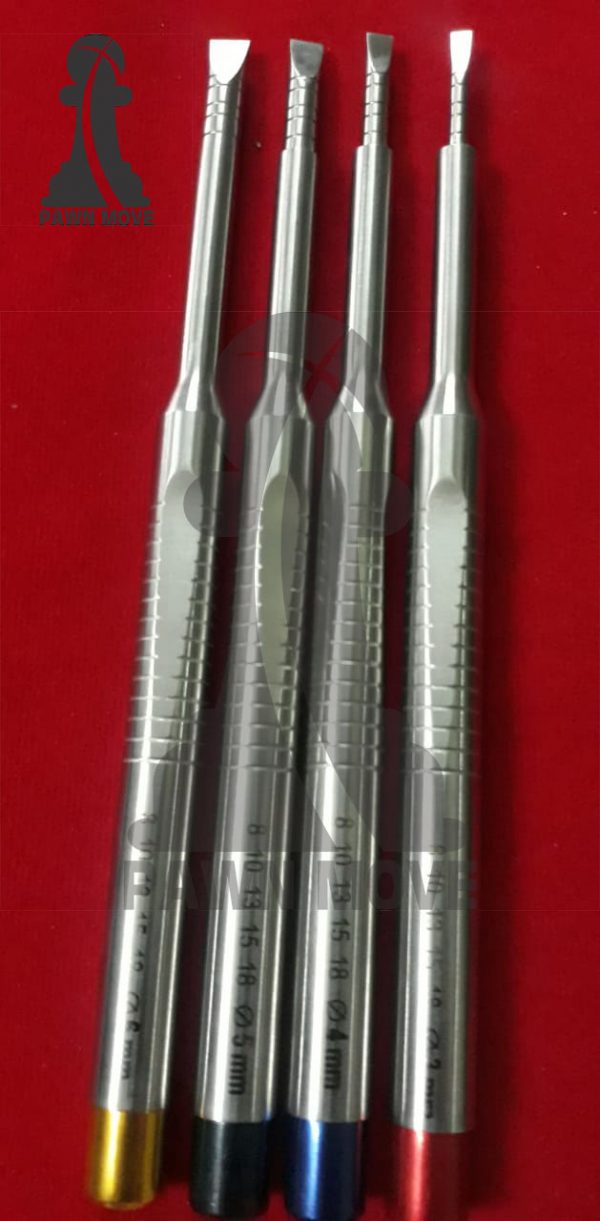 Dental Bone Spreader Chisel Implant Bone Ridge Expansion 4 PCs - Image 2