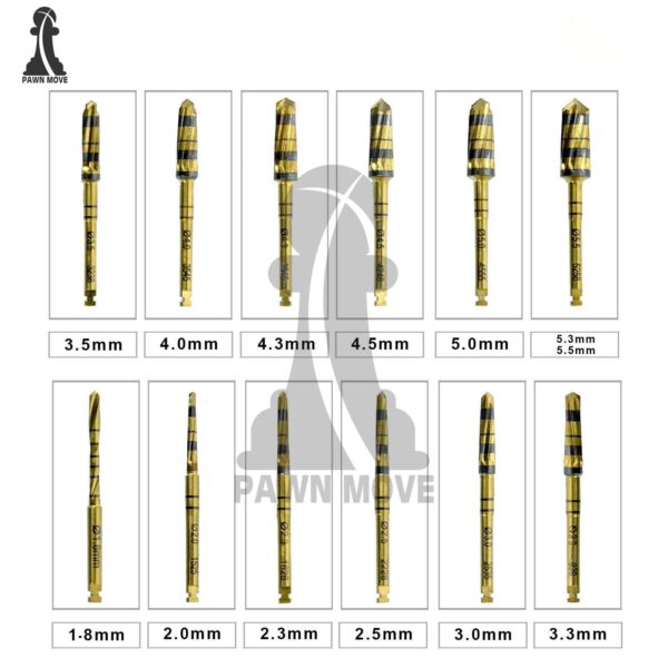 Dental Implant Osseodensification Burs Kit 17 PCs Excellent - Image 4