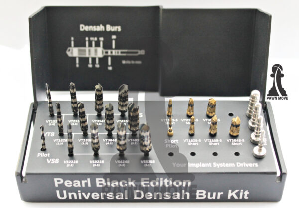 Pearl Black Universal Osseodensification Bur Kit 26 Pieces Excellent Quality