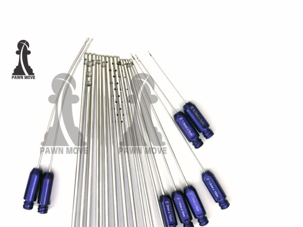 Full Body Liposuction Cannula Set | 24 PCS Fat Grafting Kit | Luer Lock | Steel - Image 2